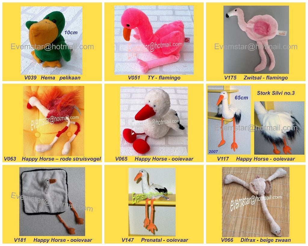 Pelikaan Flamingo Ooievaar Zwaan ea vogels, Ophalen, Zo goed als nieuw, Overige typen