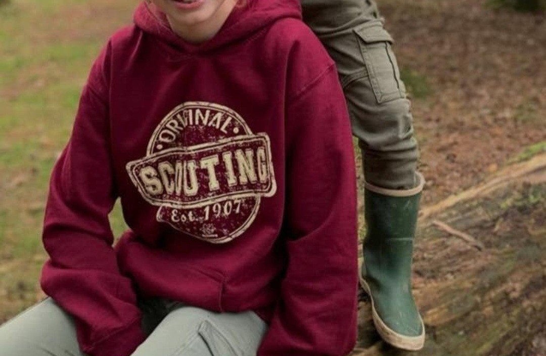 Scoutshop  scouting hoodie, maat 140(/146)  scoutingtrui, Verzamelen, Scouting, Ophalen of Verzenden, Gebruikt