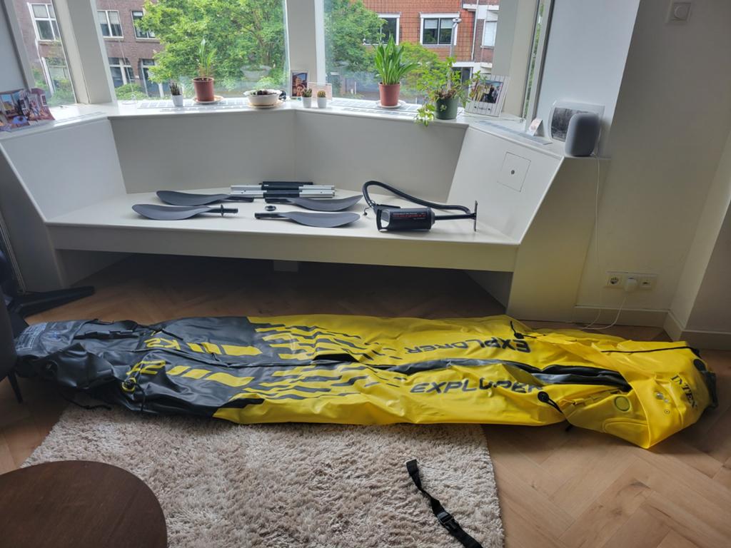 Intex Explorer K2 Kayak, Ophalen, Opblaasbaar, Zo goed als nieuw, 2-persoons