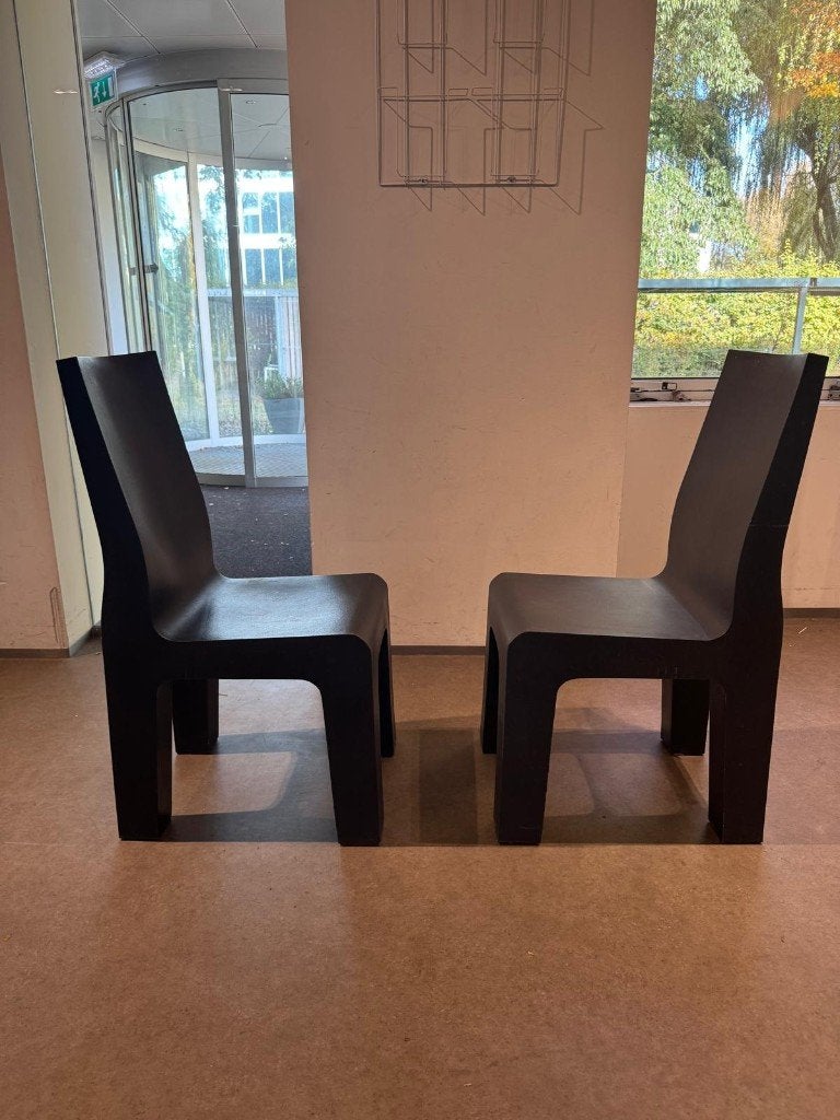 Richard Hutten stoelen voor tuin en binnen, Ophalen, Kunststof, Gebruikt, Zwart
