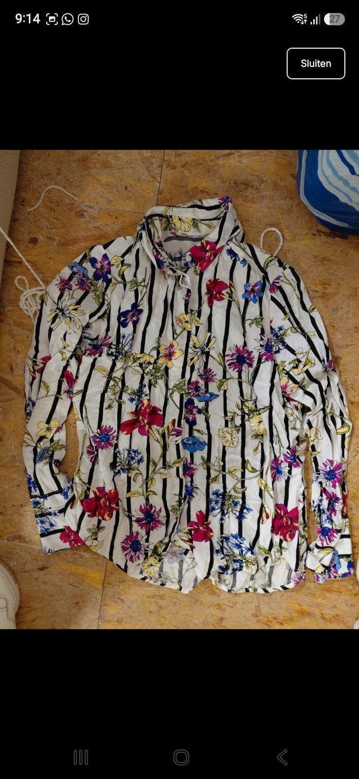 Witte blouse met print x New Yorker, Wit, New Yorker, Ophalen of Verzenden, Zo goed als nieuw