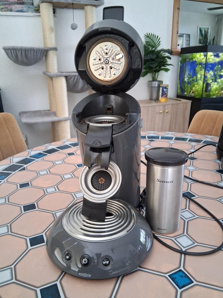 Senseo Koffiezetapparaat met RVS Padhouder, Ophalen, Gebruikt, Koffiemachine, 2 tot 4 kopjes