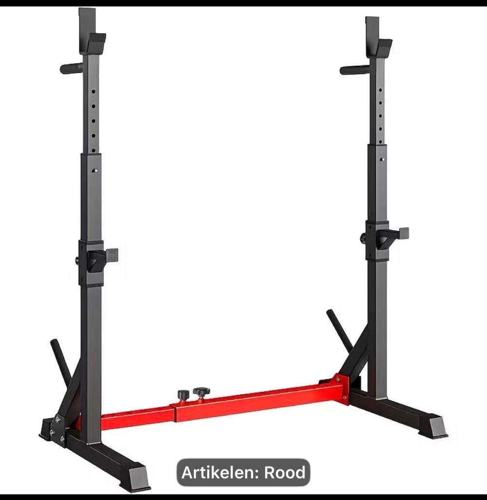 Verstelbaar Squat/Benchrek- Ideaal voor Thuisgym, Ophalen, Gebruikt, Benen, Overige typen
