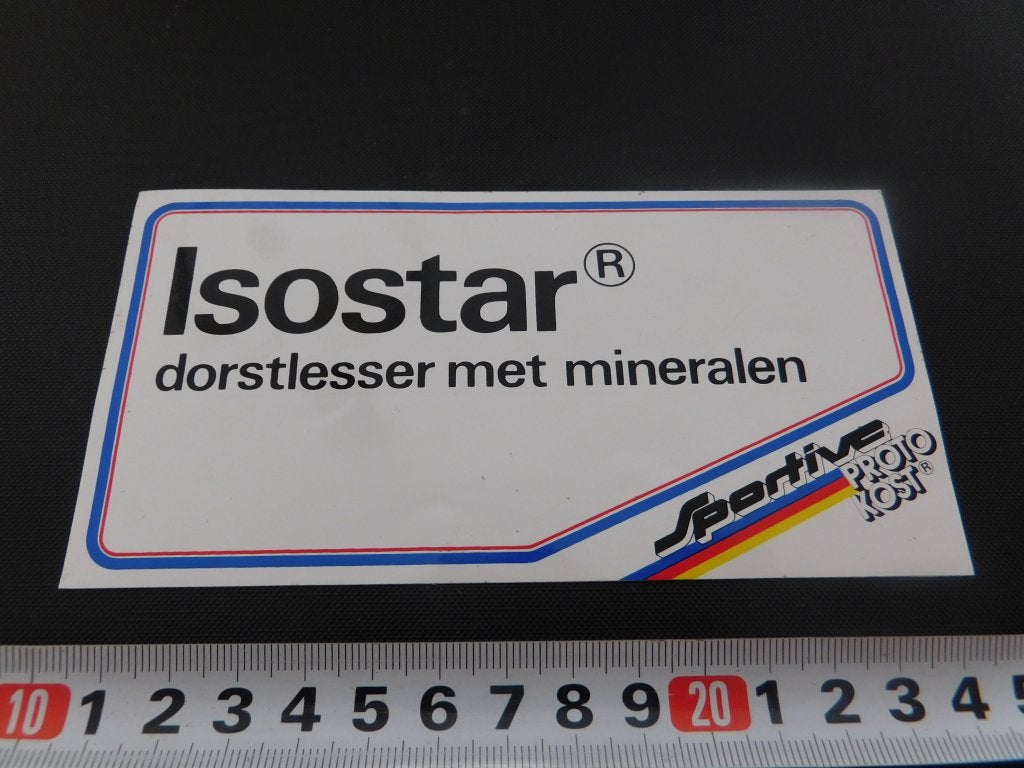 sticker ISOSTAR dorstlesser met mineralen PROTO KOST, Ophalen, Zo goed als nieuw