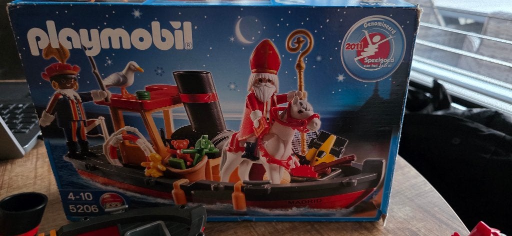 sinterklaas playmobil set met boot, Ophalen of Verzenden, Gebruikt