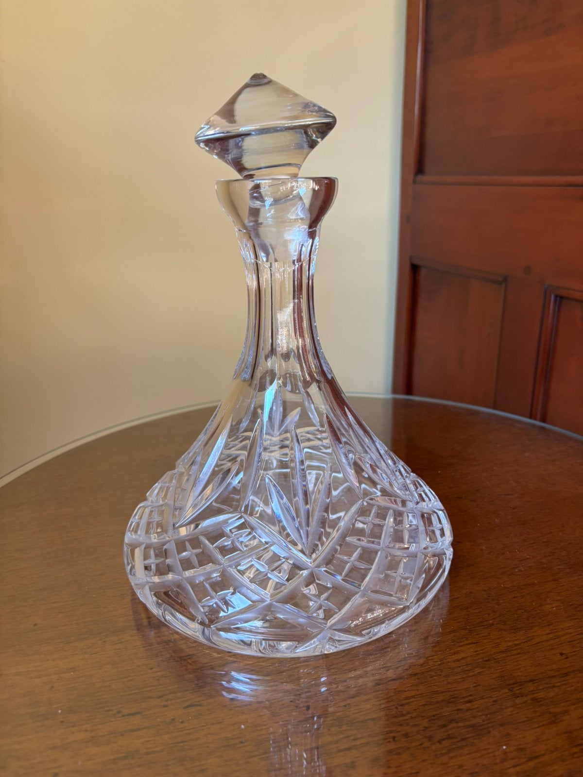 Zware kristallen scheepskaraf met stop | Geslepen glas, Antiek en Kunst, Antiek | Glas en Kristal, Ophalen