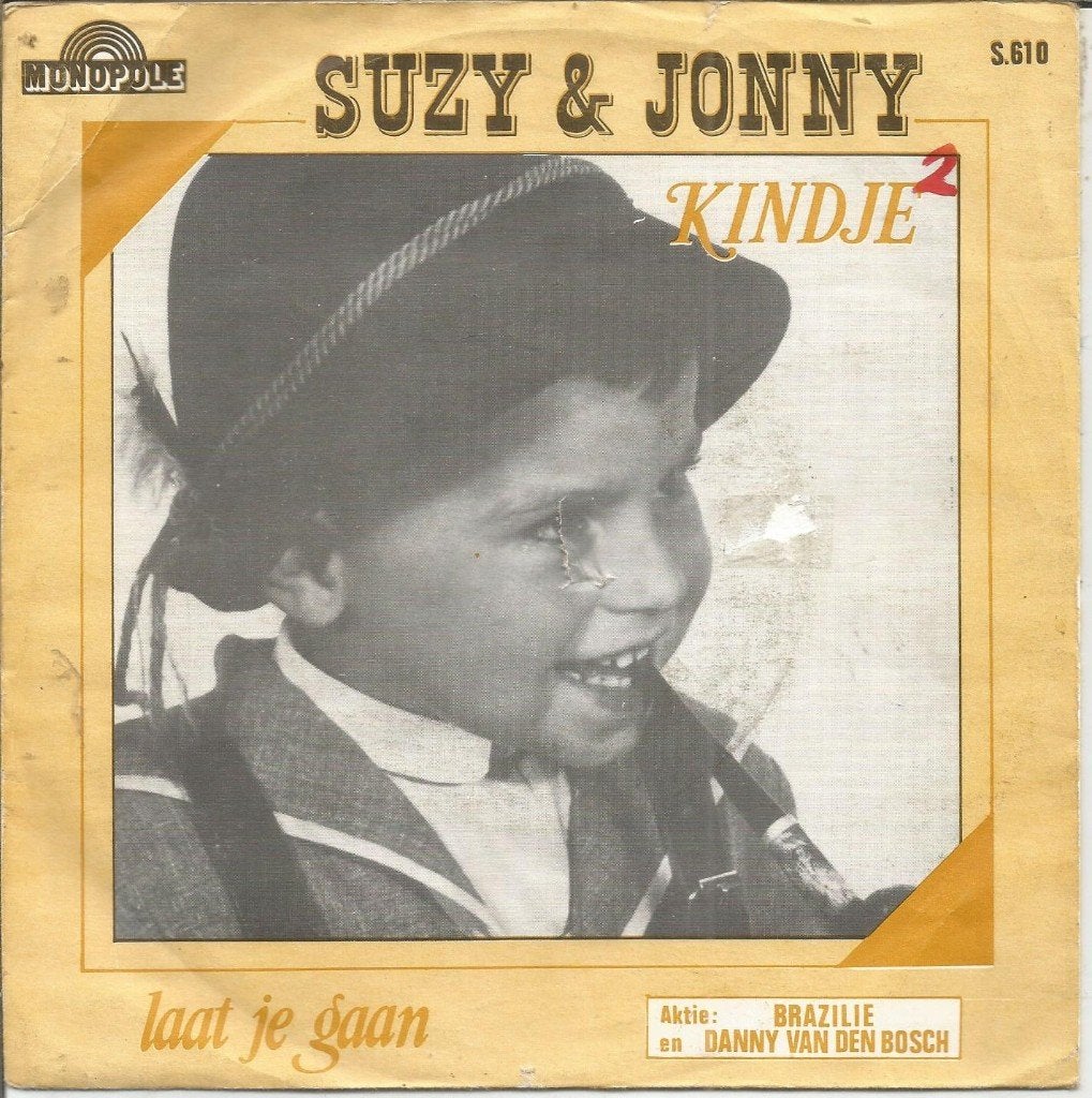 Suzy En Jonny – Kindje (1977), Fotohoes, 7 inch, Ophalen of Verzenden, Zo goed als nieuw