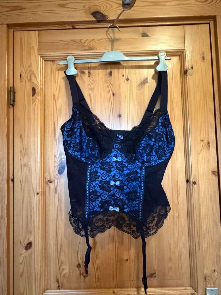 Bh corselet blauw 10 haakjes Body Alit 100D, Kleding | Dames, Ondergoed en Lingerie, Ophalen of Verzenden, Blauw, Body of Korset