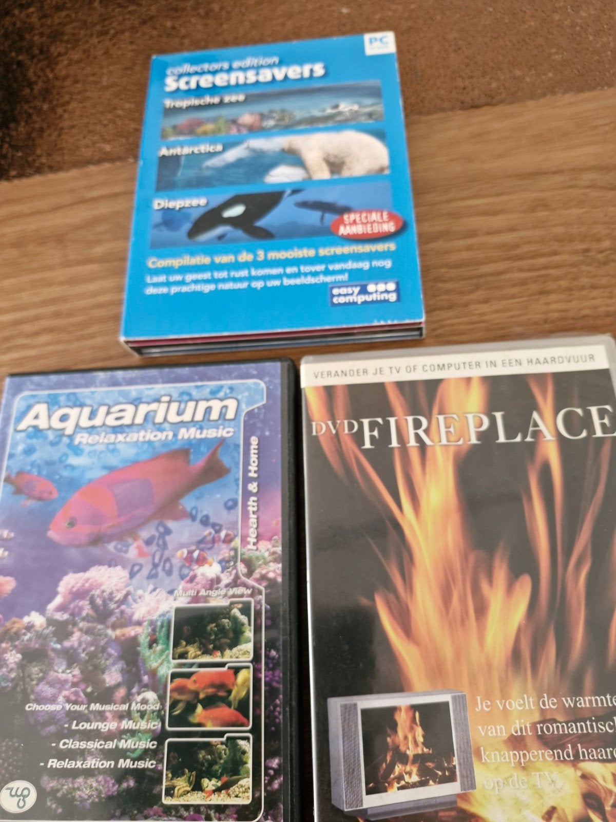 DVD's: Aquarium, Fireplace & Screensavers, Alle leeftijden, Ophalen of Verzenden, Gebruikt, Inclusief doosje