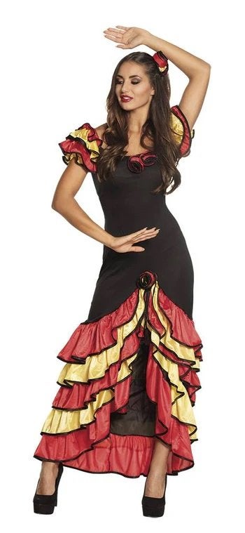 Spaanse Flamenco Jurk - s t/m xl, Ophalen of Verzenden, Nieuw, Carnaval, Kleding