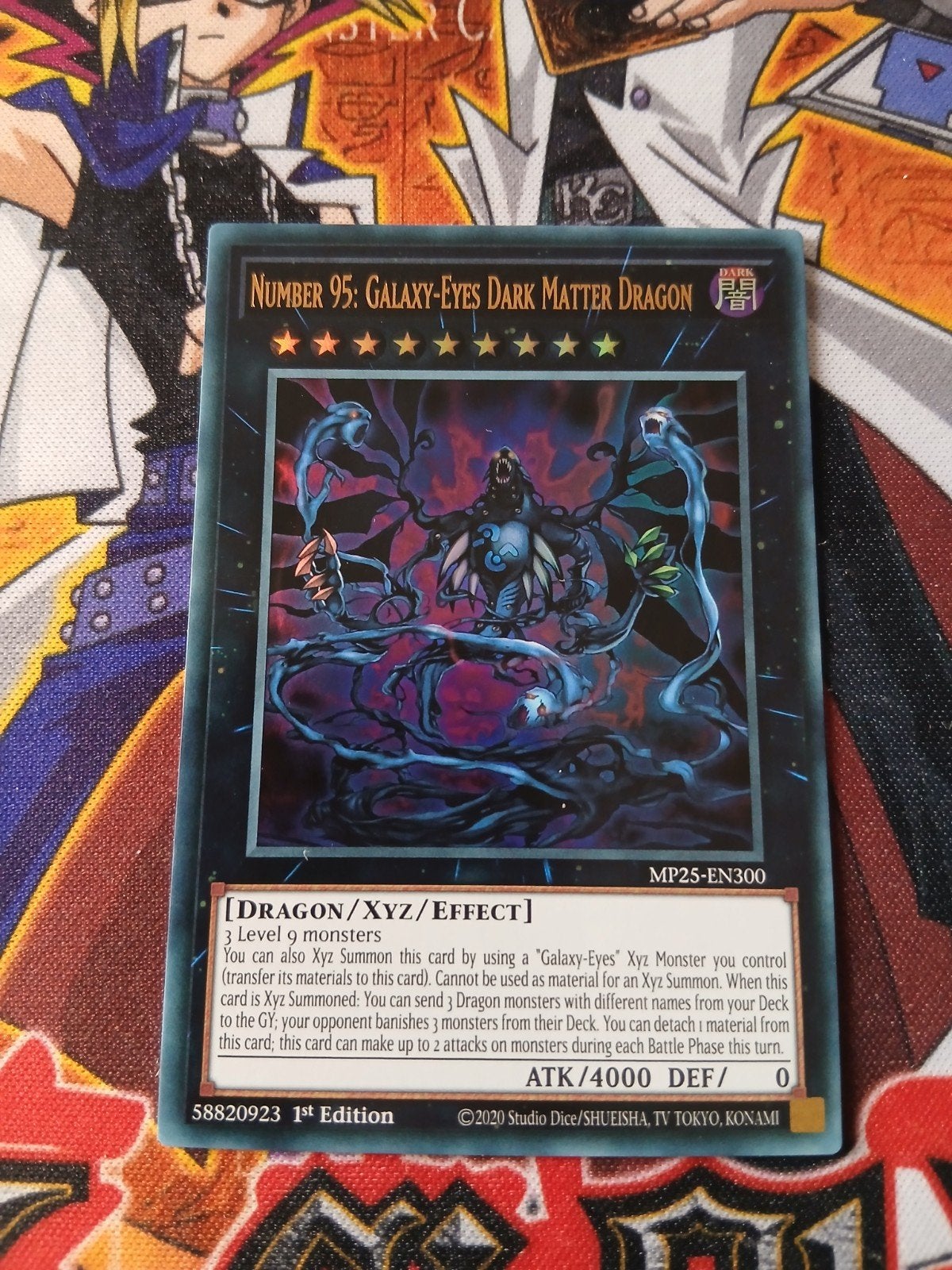 Number 95 Galaxy-Eyes Dark Matter Dragon - Ultra Rare MP25, Ophalen of Verzenden, Zo goed als nieuw, Foil