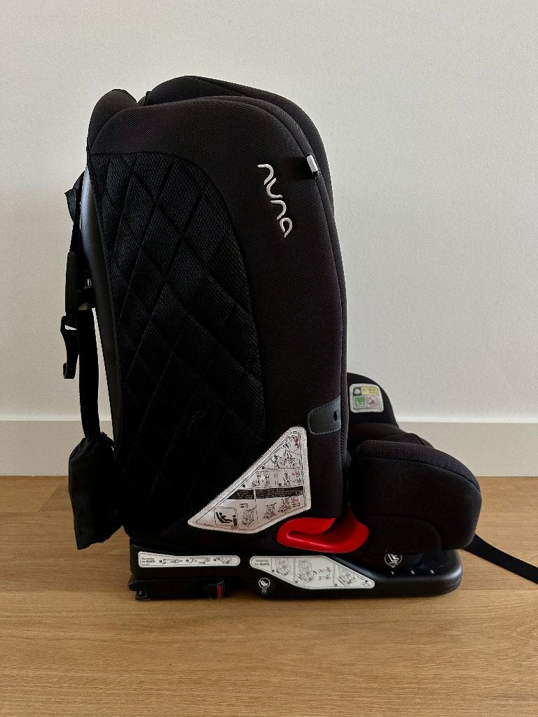 NUNA MYTI autostoel ZWART | I.Z.G.S. | Verstelbaar | Isofix, Verstelbare rugleuning, Gebruikt, 9 t/m 36 kg, Isofix