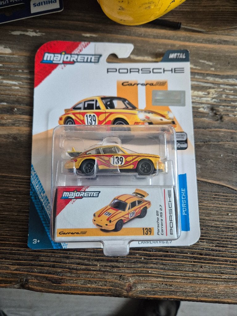 majorette porsche 911 carrera rs 2.7 moving parts, Ophalen of Verzenden, Nieuw, Auto