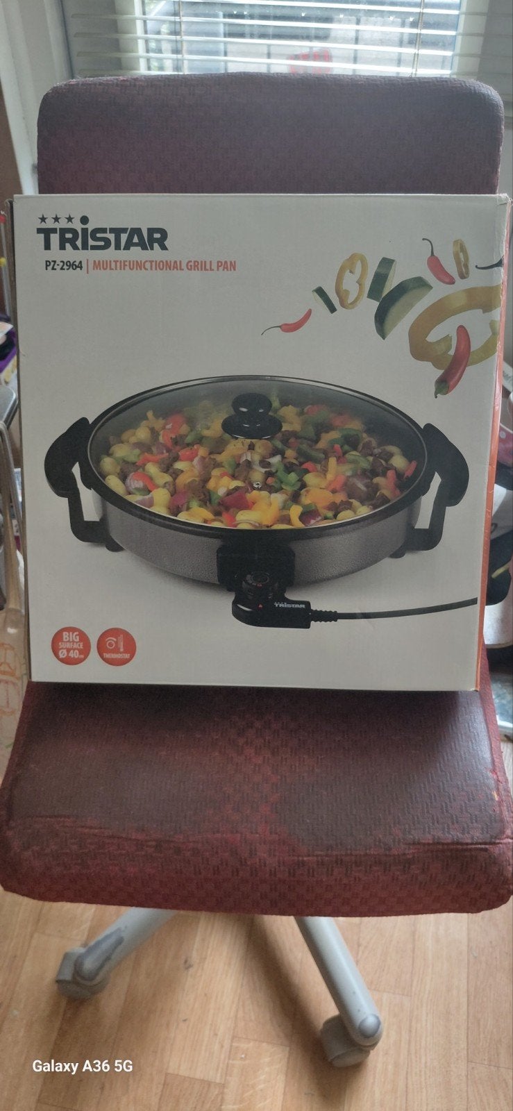 Tristar PZ-2964 Multifunctionele Grillpan - Ø 40cm, Ophalen, Nieuw