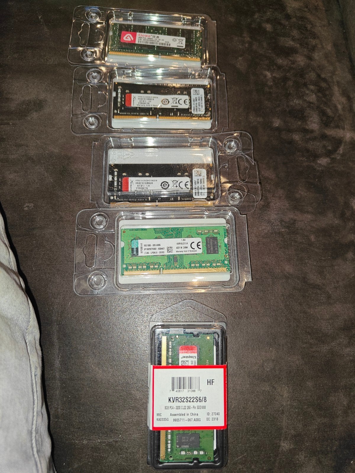 5 stuks laptop geheugen 8 GB, Gebruikt, 8 GB, DDR3, Ophalen of Verzenden
