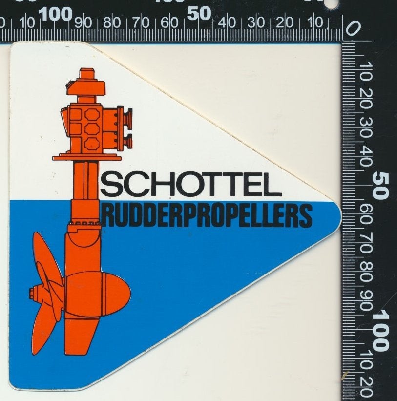 Sticker: Schottel Rudderpropellers, Verzamelen, Stickers, Zo goed als nieuw, Bedrijf of Vereniging, Ophalen of Verzenden