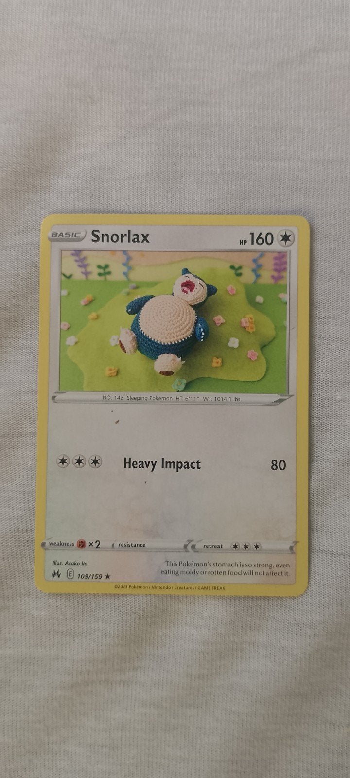 Snorlax Crown Zenith Pokémon Kaart - Nieuwstaat, Ophalen of Verzenden, Nieuw, Losse kaart
