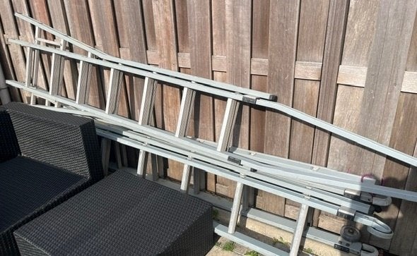 Ladder dirks 2 x 7, Ophalen, Gebruikt, Ladder, 4 meter of meer