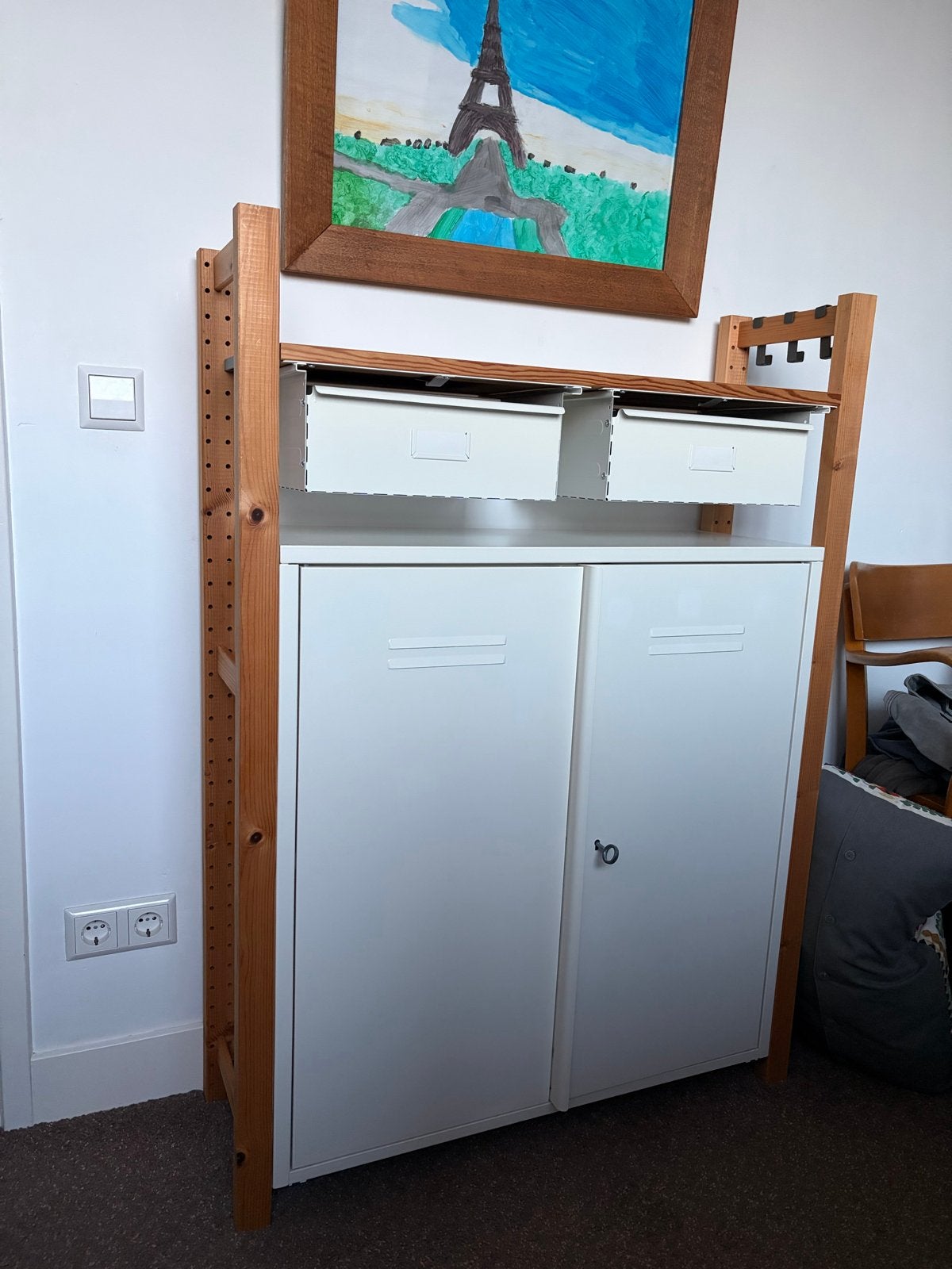 IKEA Ivar kast met lades en deuren, Ophalen, Gebruikt, 50 tot 100 cm, Met lade(s)