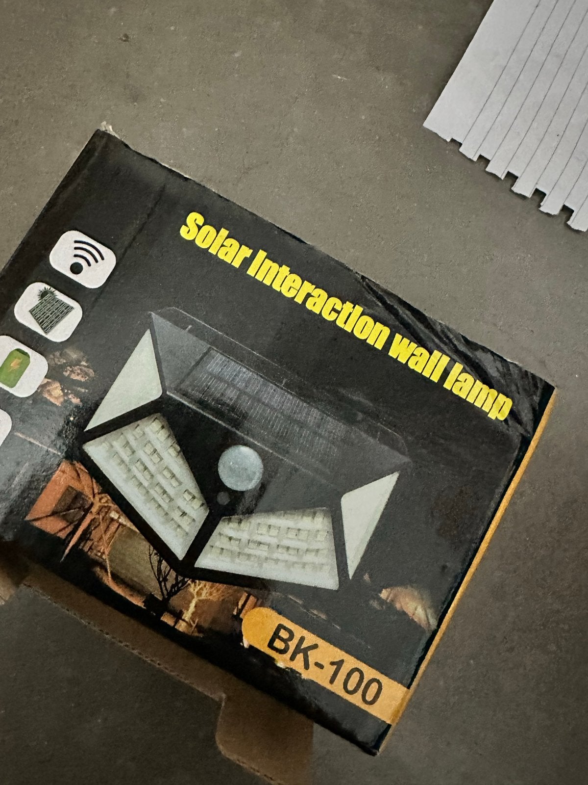 Nieuwe Solar Interactie Wandlamp BK-100 met Bewegingssensor, Zonne-energie, Minder dan 50 watt, Wandlamp, Nieuw