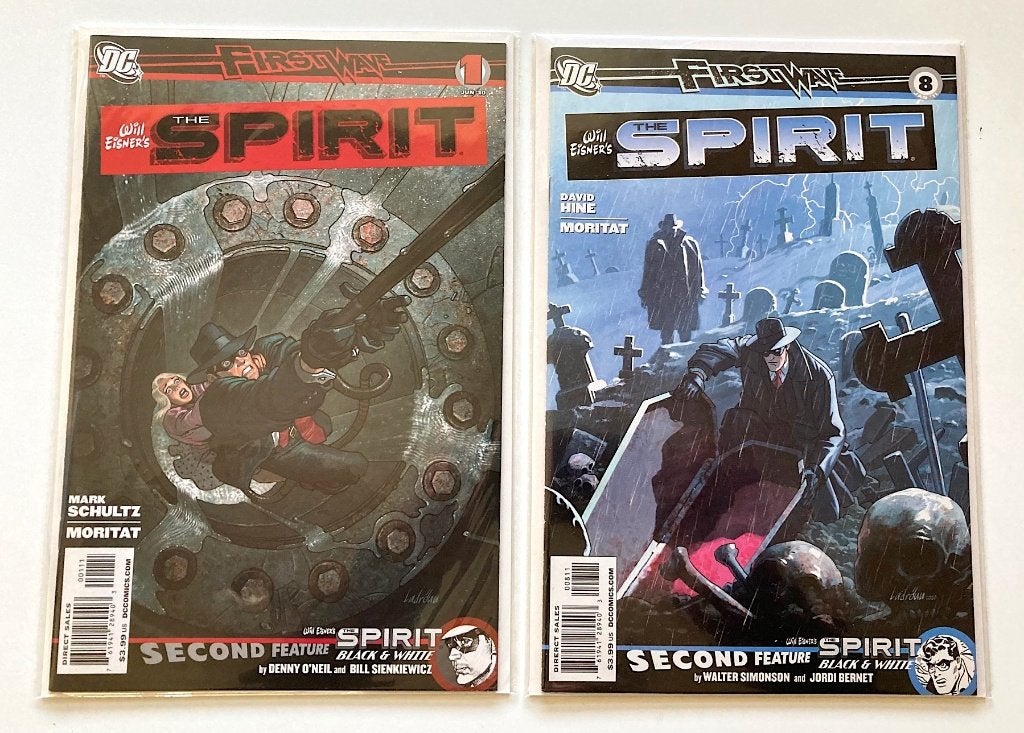 First Wave: The Spirit #1, 8 (DC Comics 2010), Boeken, Strips | Comics, Meerdere comics, Ophalen, Nieuw, Amerika