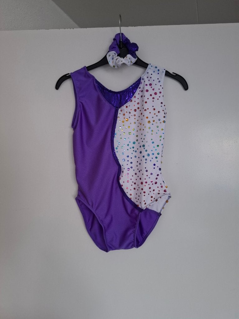 Nieuw!! Turnpakje maat 122-128, Sport en Fitness, Turnen, Paars, Nieuw, Turnpak(je), Kindermaat 122 t/m 140