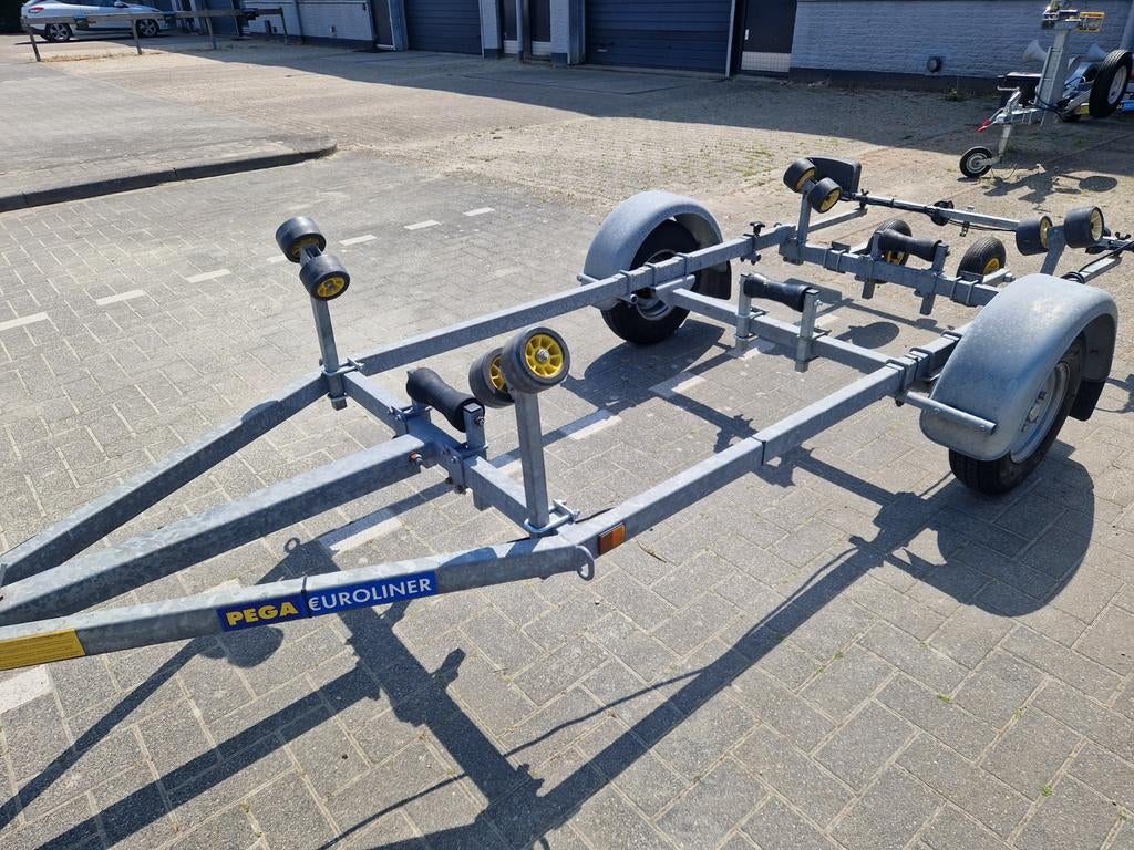 Pega SH 450 kanteltrailer met een 550KG as, Ophalen, Minder dan 1500 kg, Overige typen, Kantelbaar