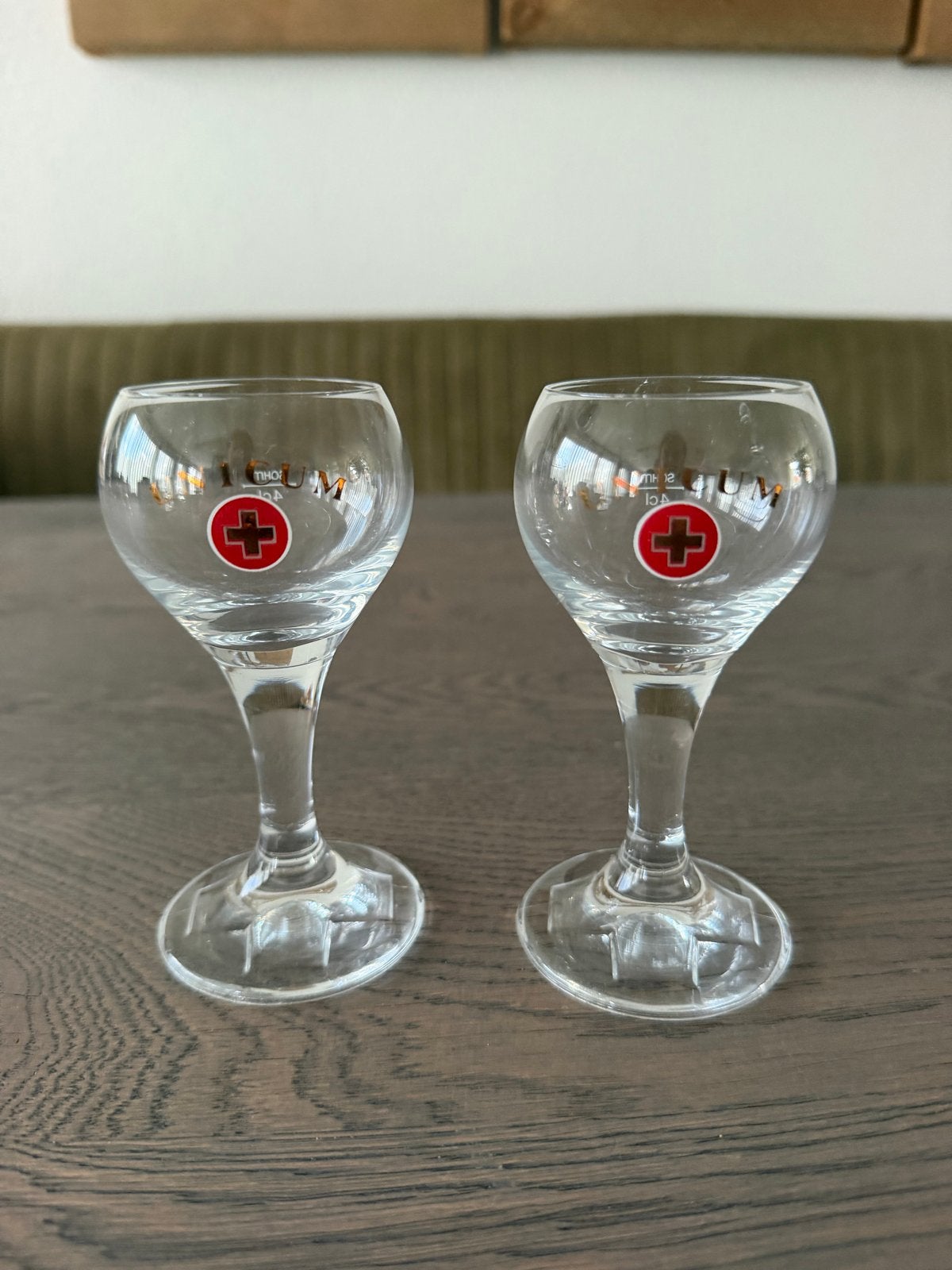 Set van 2 Unicum borrelglaasjes, Verzamelen, Ophalen of Verzenden, Zo goed als nieuw, Borrel- of Shotglas