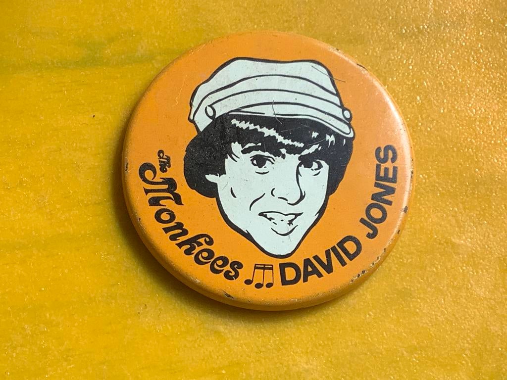 Button David Jons The Monkees tv muziek, Ophalen of Verzenden, Gebruikt, Button
