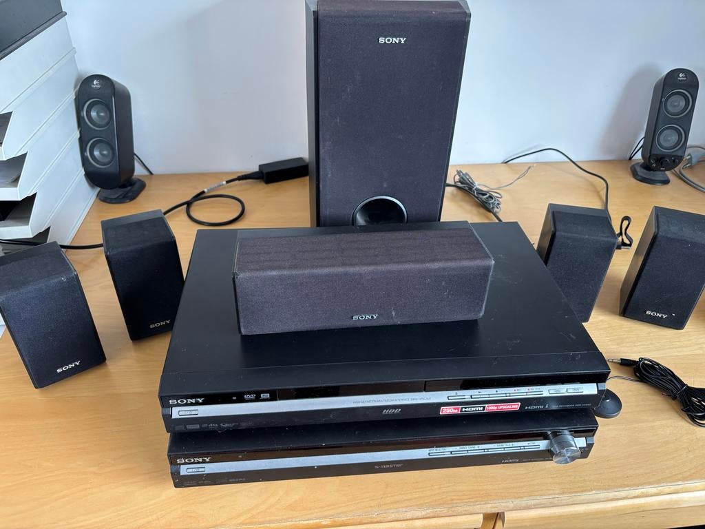 Sony STR KS 1100 5.1 surround set + DVD recorder, Gebruikt, 70 watt of meer, Ophalen of Verzenden, 5.1-systeem