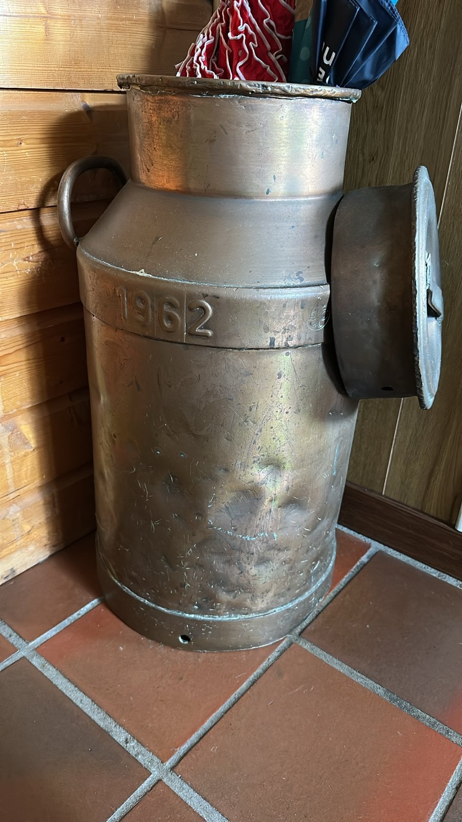 Antieke Koperen Melkbus uit 1962 - Decoratief Item, Antiek en Kunst, Ophalen, Koper