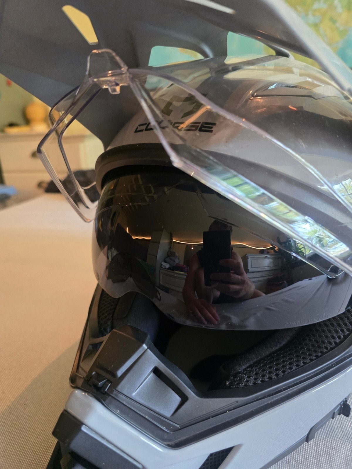 Foto 5 van Course Drift Adventure Helm Nardo Grey (XL) + Spiegelvizier