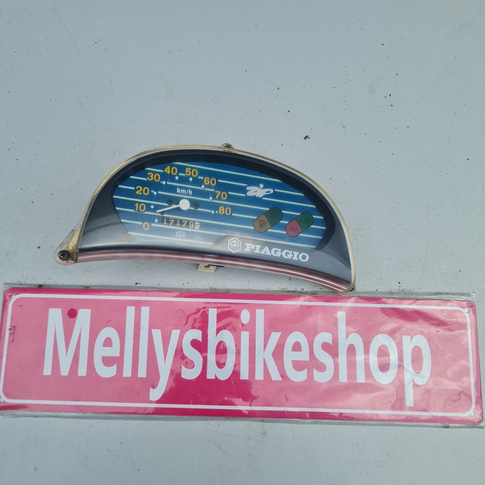 Piaggio zip type 1 tellerklok kmteller dashboard, Ophalen of Verzenden, Piaggio, Info@piaggio.it, Italie