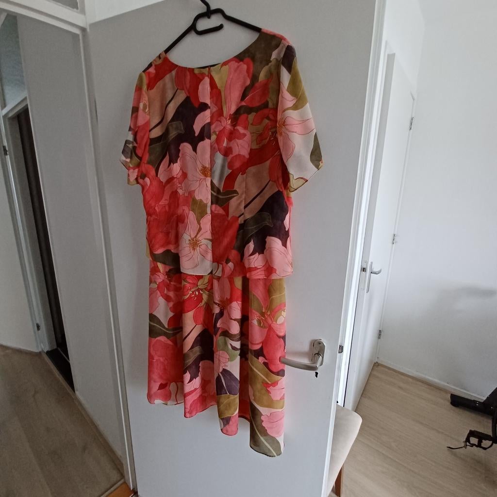 Herman Lange zomerjurk.maat 48., Hermann Lange, Verzenden, Zo goed als nieuw, Maat 46/48 (XL) of groter