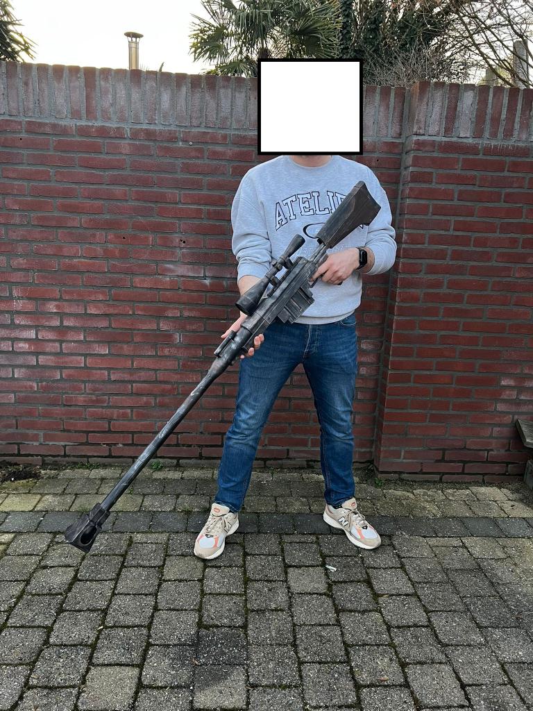 Anti- material Fallout-style Cosplay Wasteland toy AMR prop, Ophalen of Verzenden, Nieuw, Kostuum, Fantasy