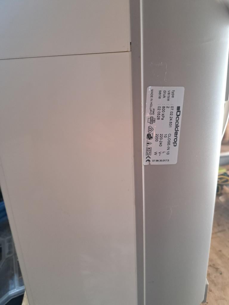 Close in boiler daalderop, Ophalen, Wandairco, 3 snelheden of meer