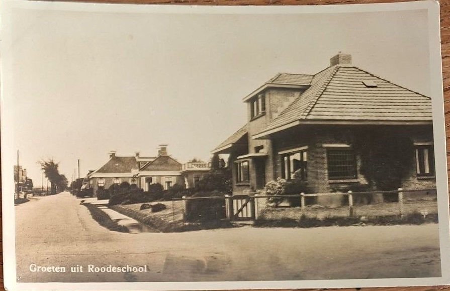Roodeschool- groeten uit 1941, Verzenden, 1920 tot 1940, Gelopen, Groningen