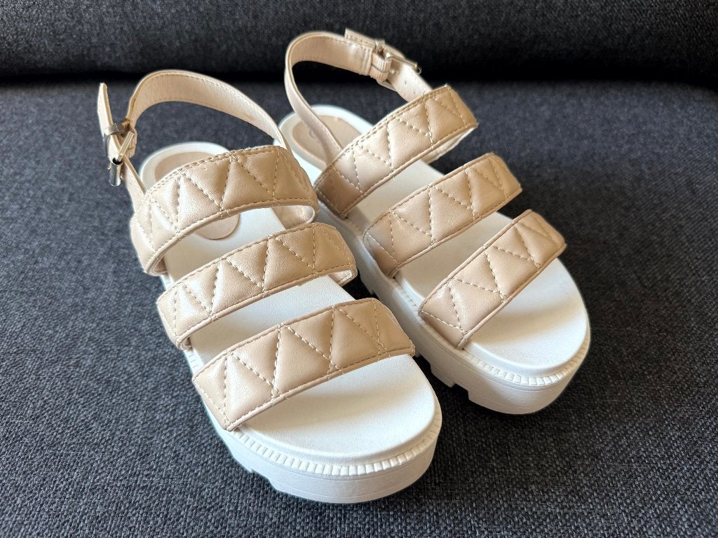 Sandalen dames beige maat 37, Beige, Zo goed als nieuw, Kayla, Sandalen of Muiltjes