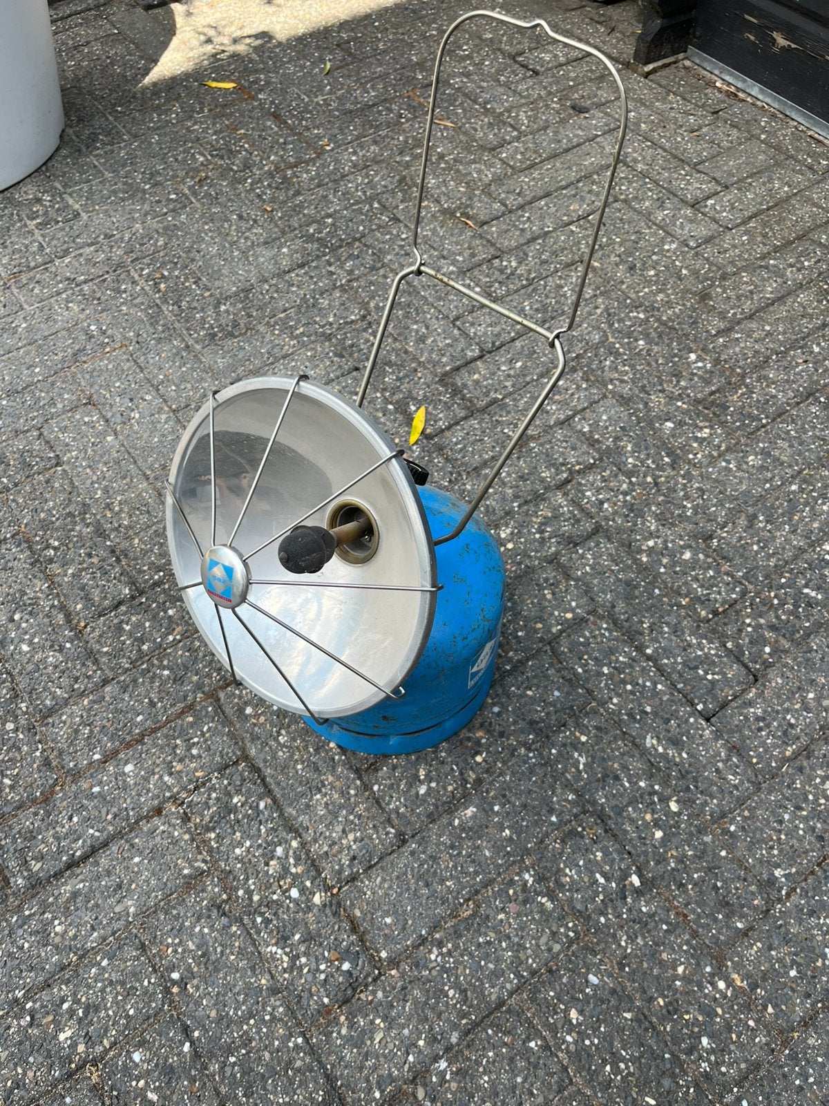 Gazz kacheltje voor op blauwe gasfles R904/R907, Ophalen, Zo goed als nieuw