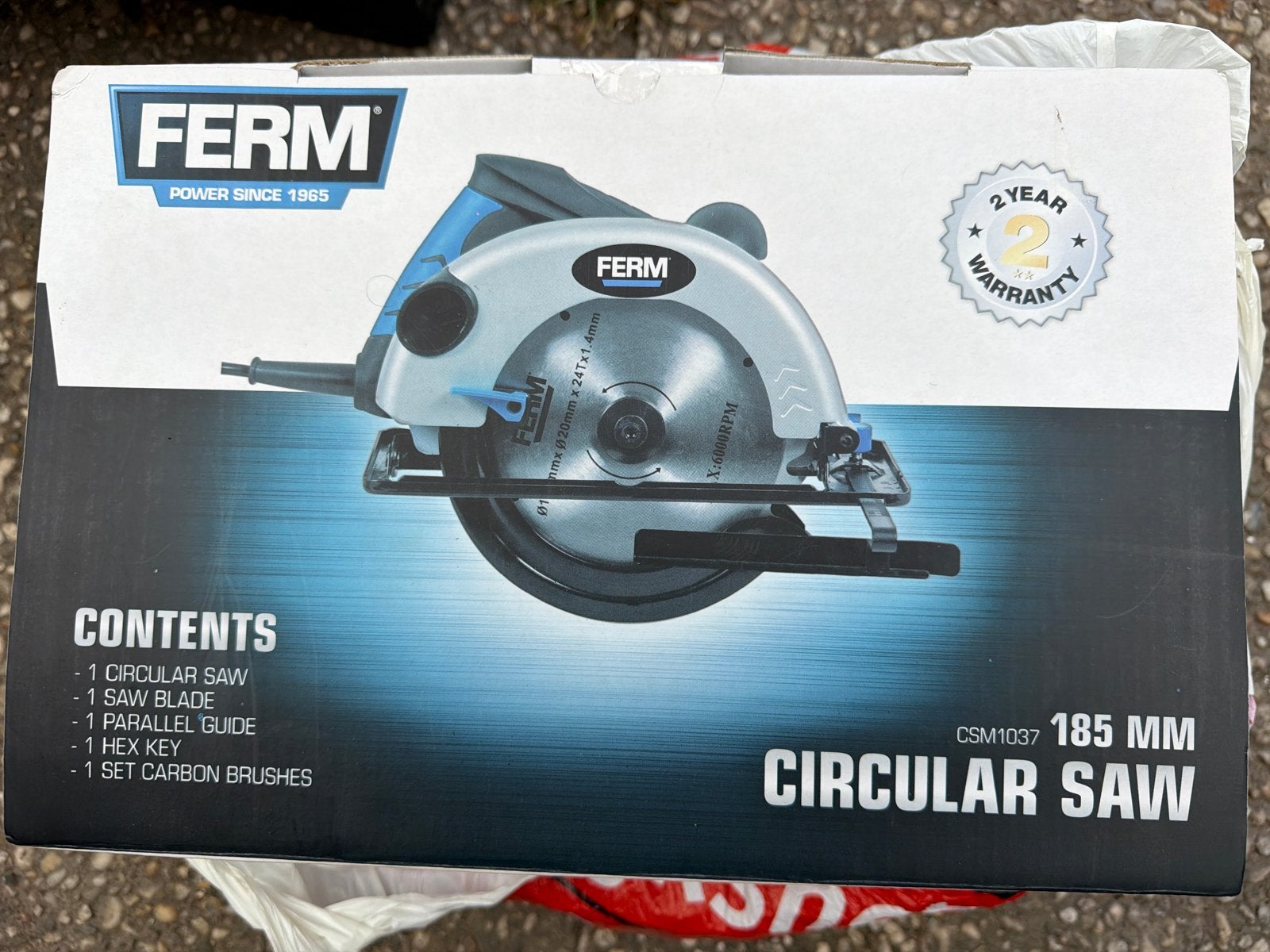 Ferm Cirkelzaag CSM1037 - Nieuw in doos