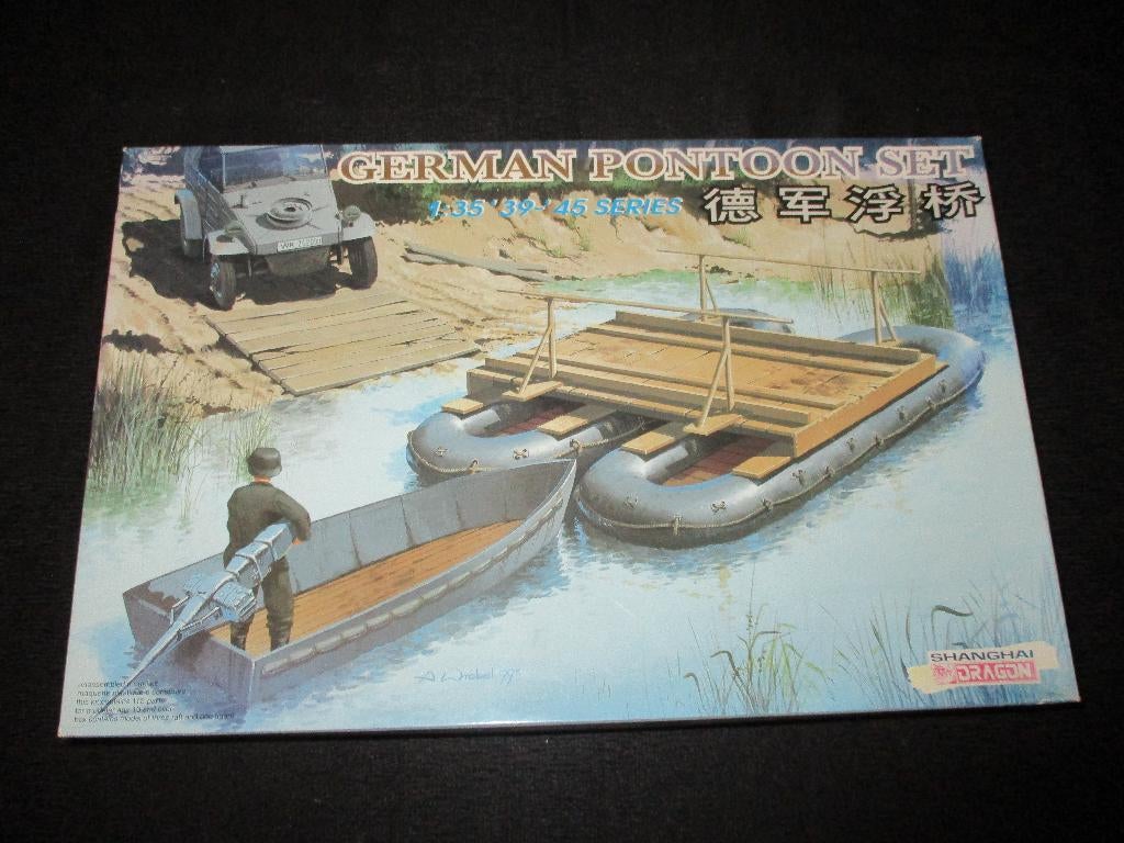 H-229,DRAGON 1-35,NO,6135,German Pontoon Set,NO,3, Ophalen of Verzenden, Nieuw, 1:35 tot 1:50