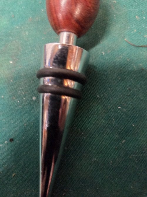 wijnflesstop mahogany knop, Ophalen of Verzenden