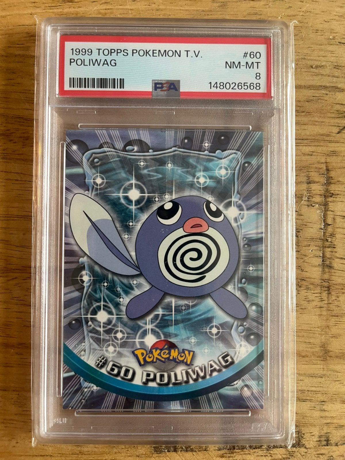 Poliwag PSA 8 - Topps Pokemon TV 1999, Verzenden, Zo goed als nieuw