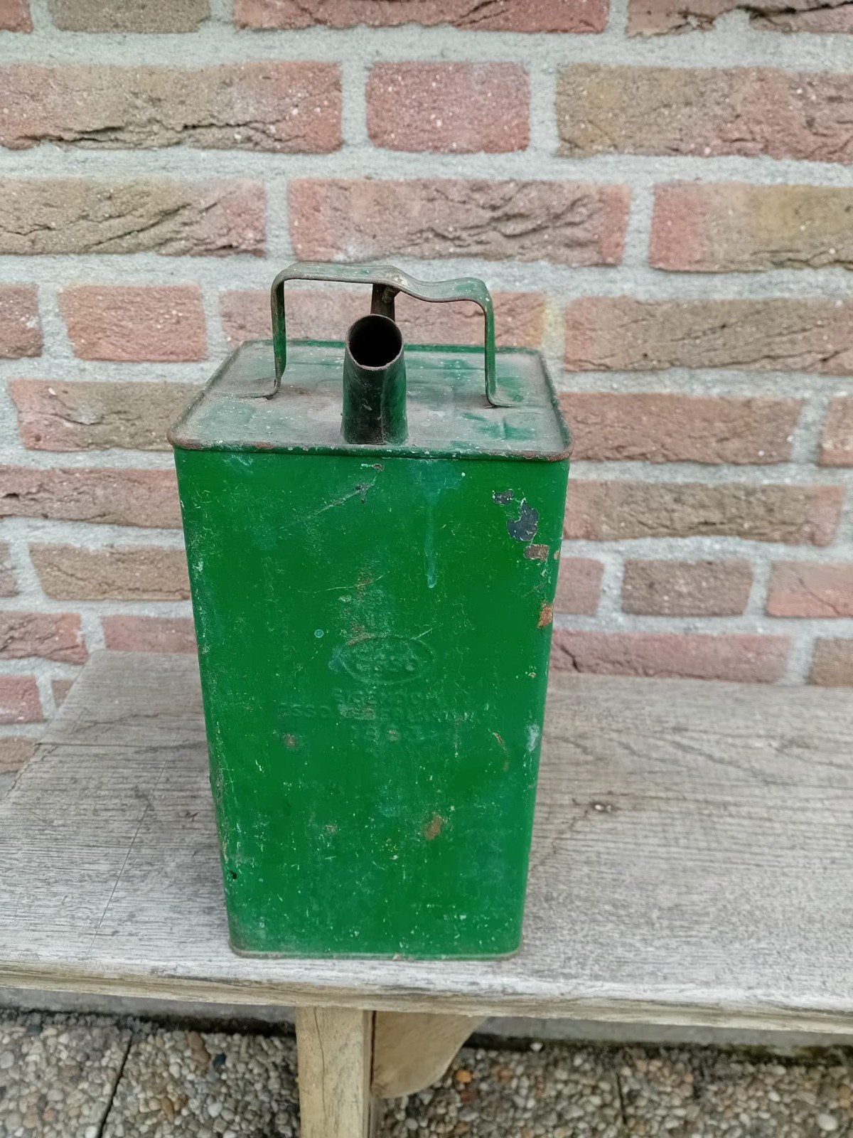 Esso  1953 oliekan, Ophalen, Gebruikt, Gebruiksvoorwerp
