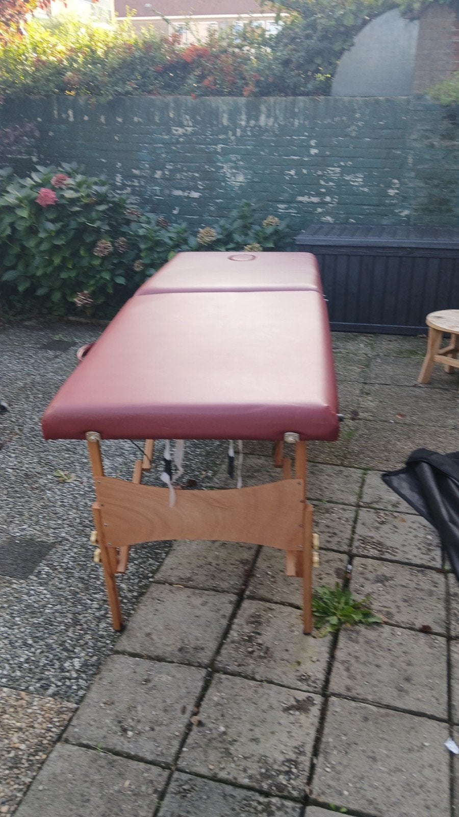 Opvouwbare Massagetafel - Rood/Bordeaux, Ophalen, Zo goed als nieuw, Massagetafel