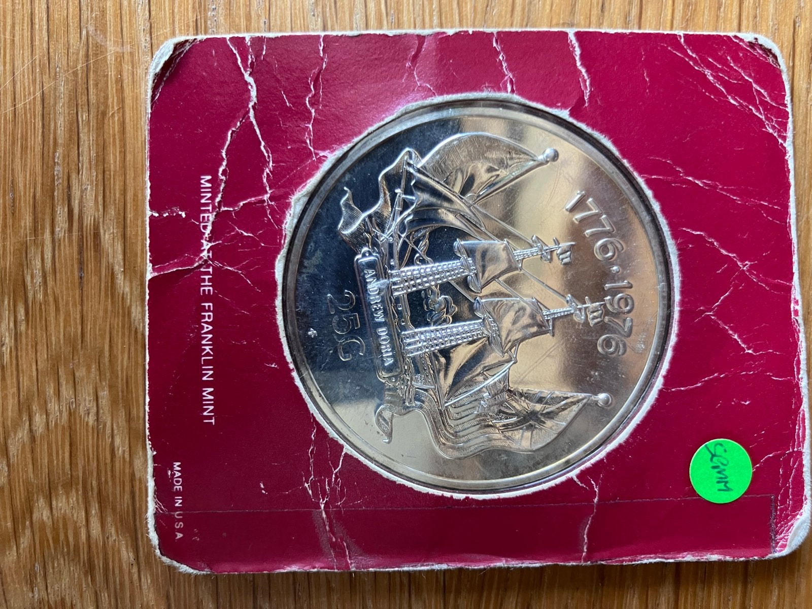 Zilveren 25 Gulden munt Nederlandse Antillen 1976 Juliana, Koningin Juliana, Zilver, Losse munt, Overige waardes