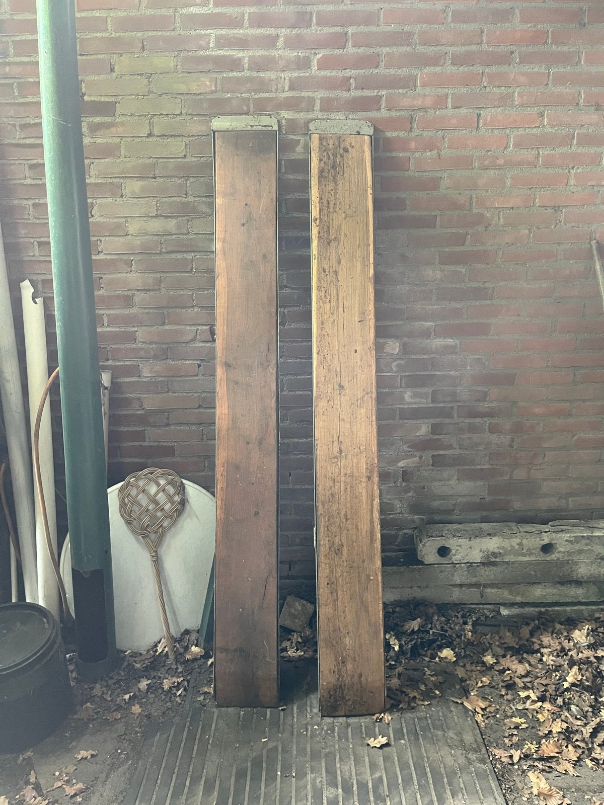 Set van 2 stevige rijplaten - 21x194 cm, Ophalen, Gebruikt