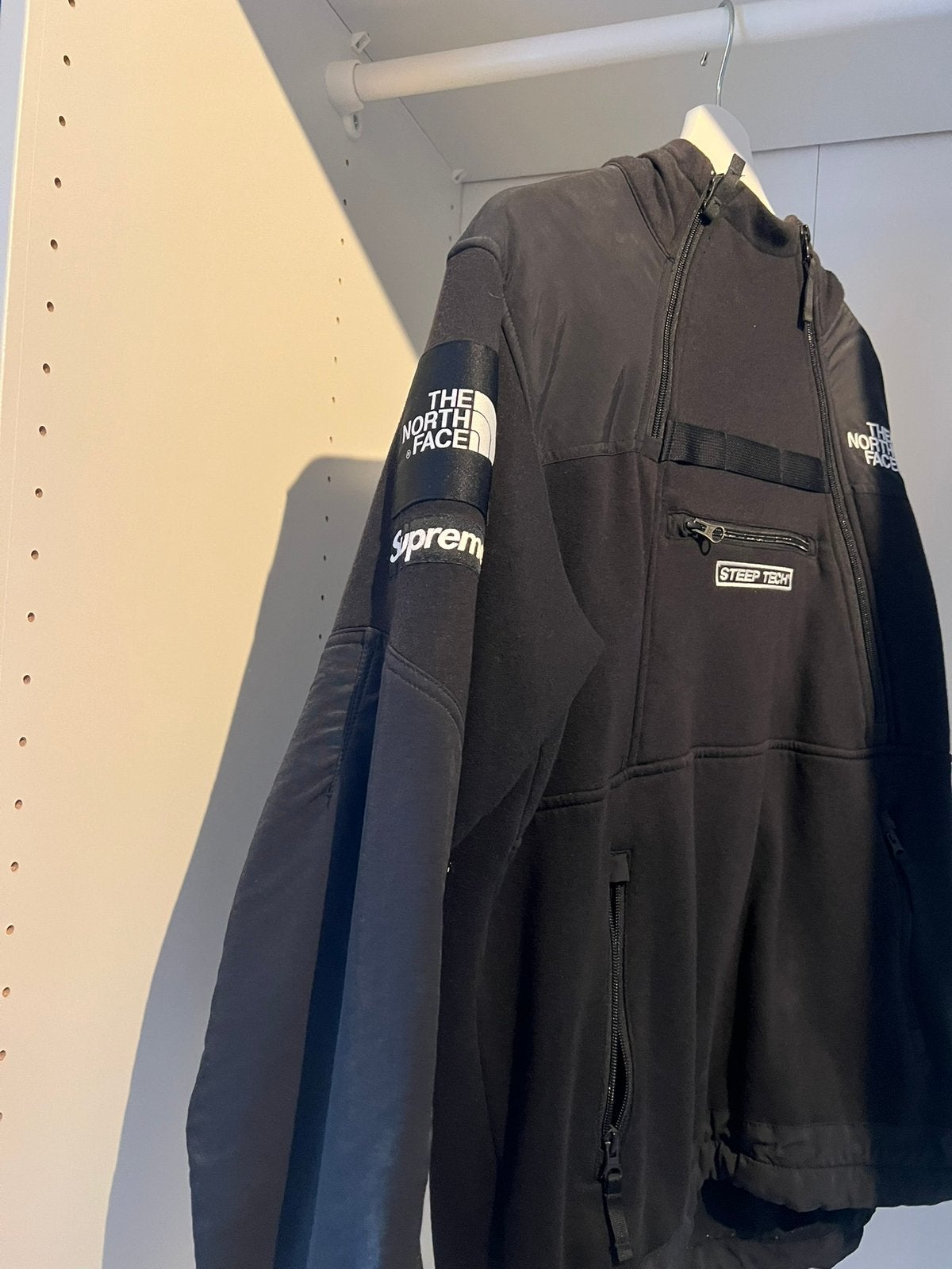 Supreme x TNF steeptech hooded sweatshirt Black Medium, Ophalen, Gedragen, Maat 48/50 (M), Zwart