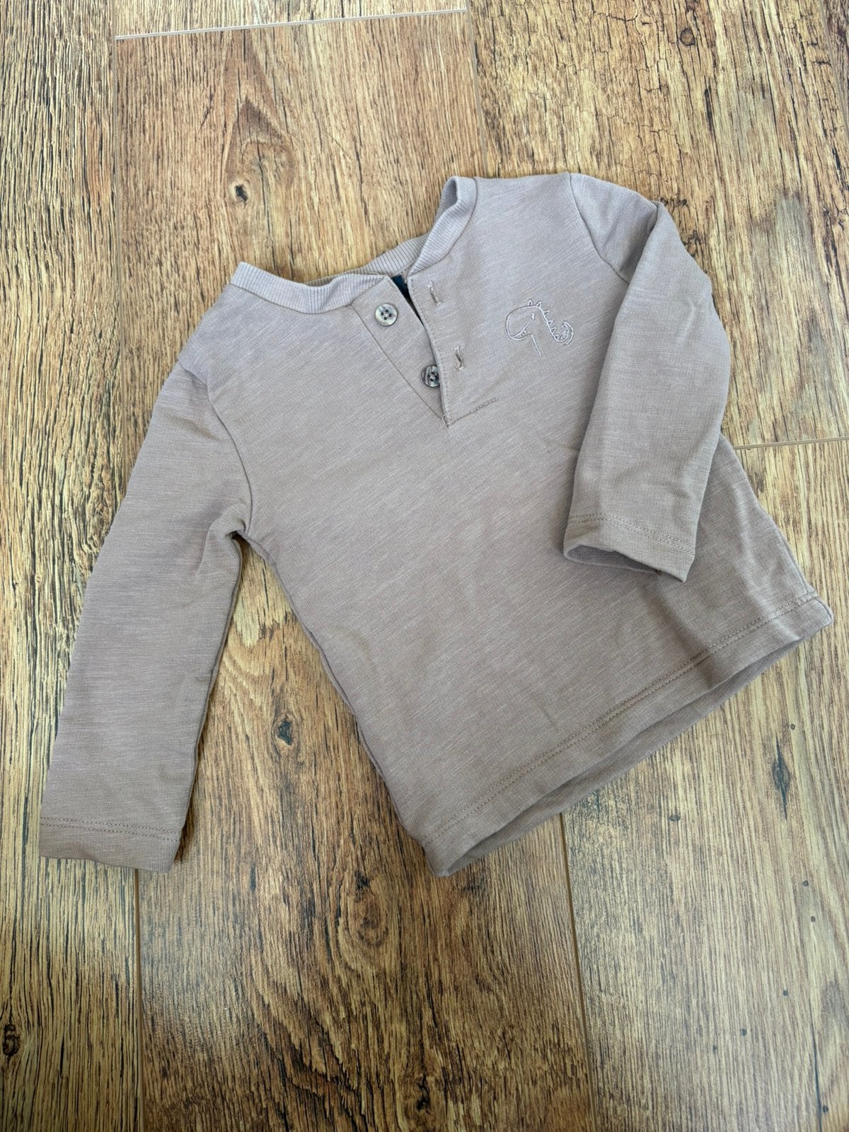 Wibra dino shirt maar 62, Kinderen en Baby's, Ophalen of Verzenden, Zo goed als nieuw, Jongetje, Shirtje of Longsleeve