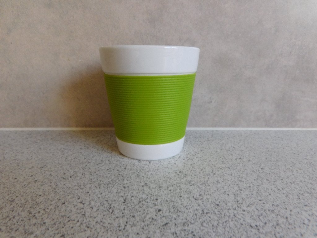 Mok 8x7,5 cm. Groen Canteen Bodum, Overige merken, Ophalen of Verzenden, Zo goed als nieuw, Overige stijlen